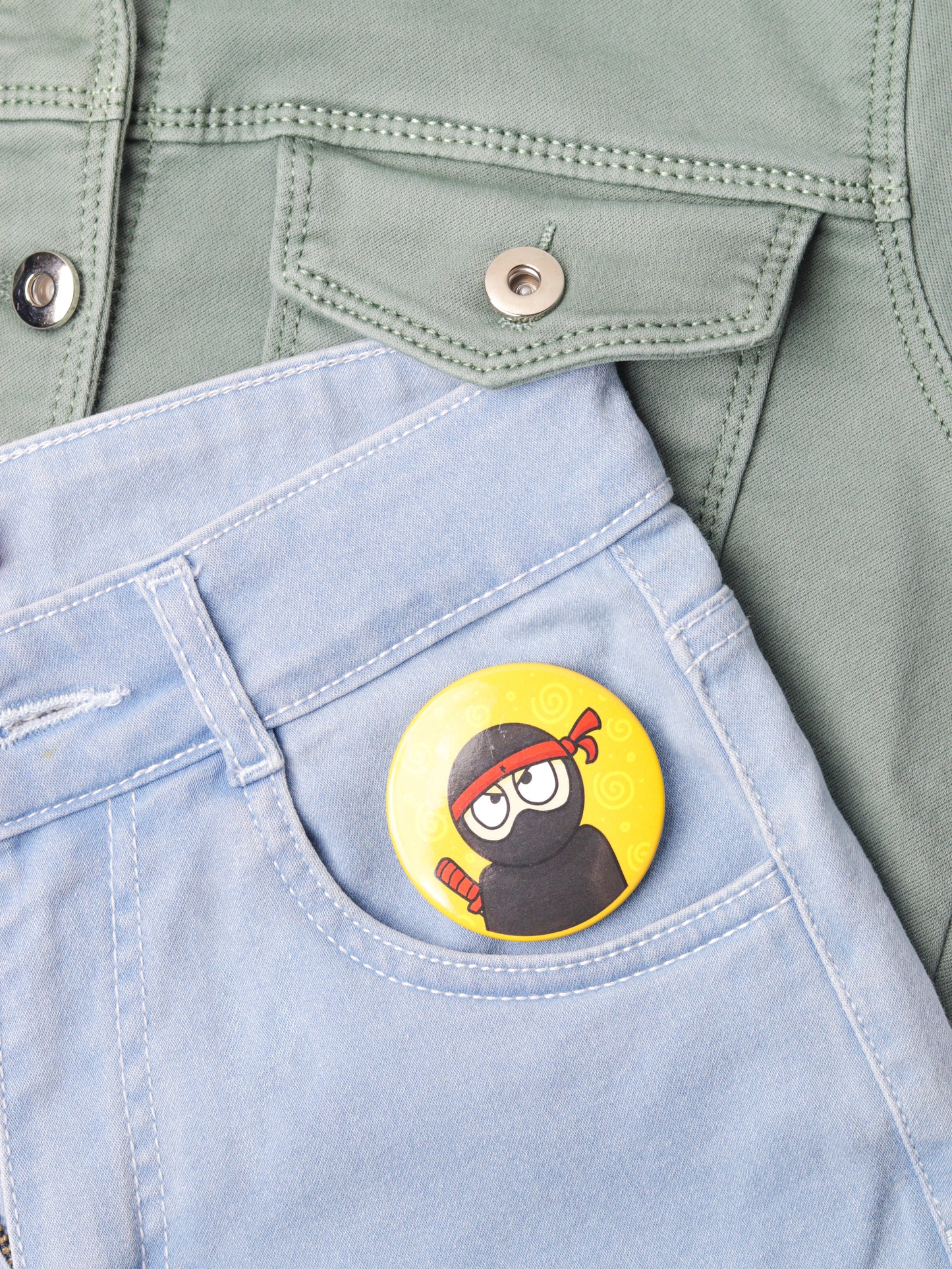 Ninja Button Badge – Doodleholic