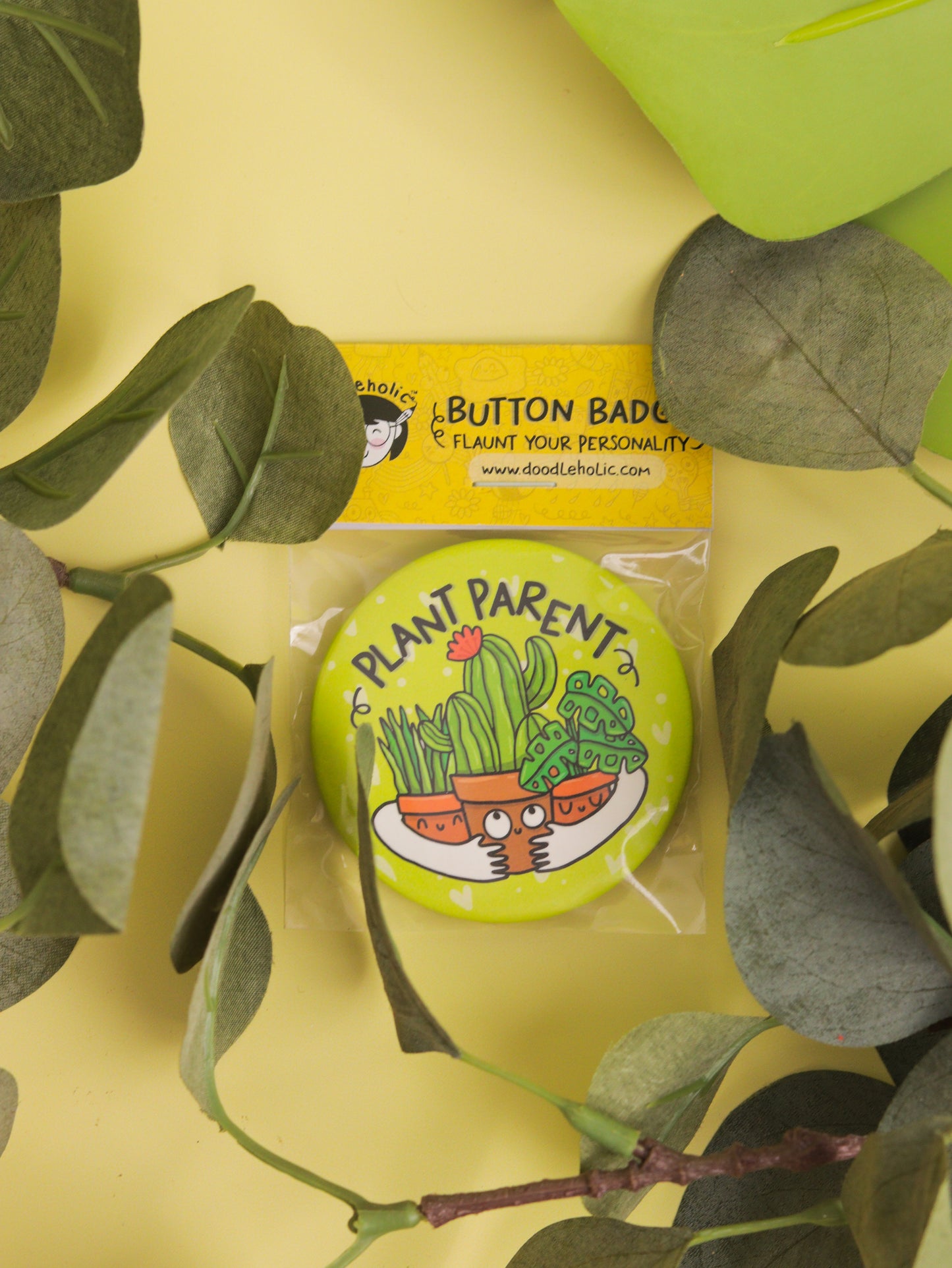 Plant Parent Button Badge