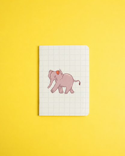 A6 Unruled Jotbook - Elephant Love