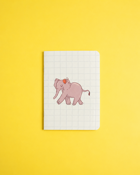 A6 Unruled Jotbook - Elephant Love