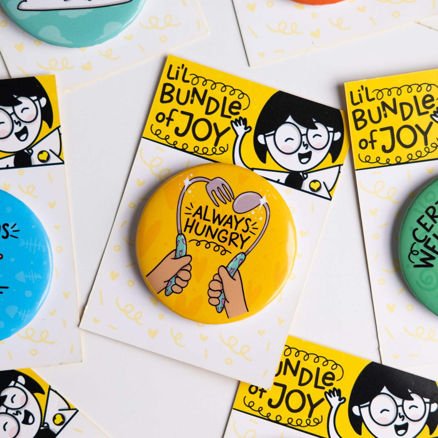 Always Hungry Button Badge