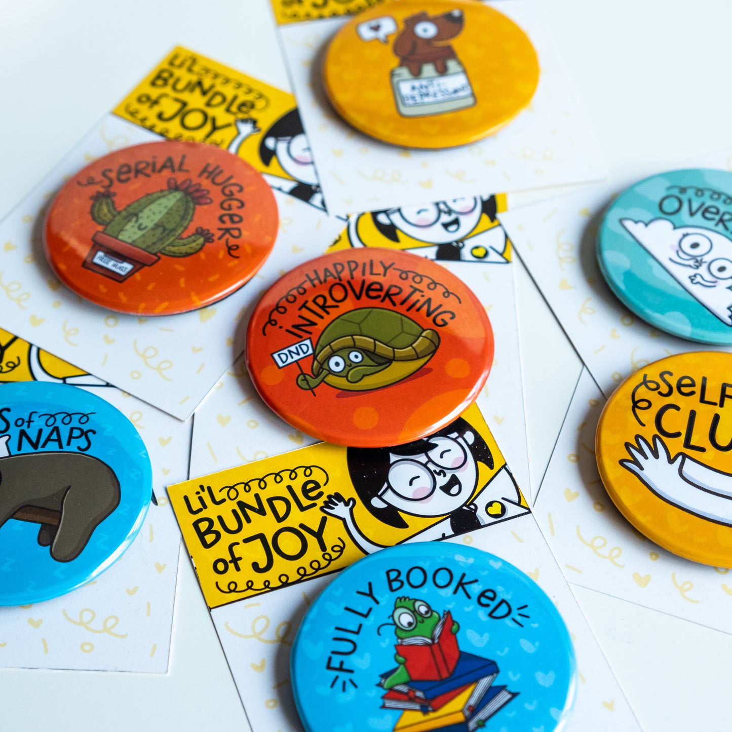 Fully Booked Button Badge