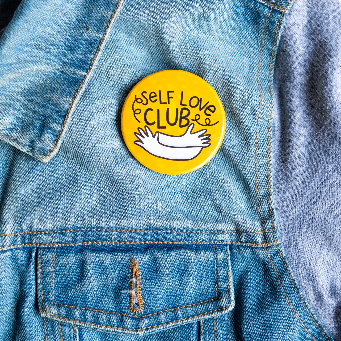 Self Love Button Badge