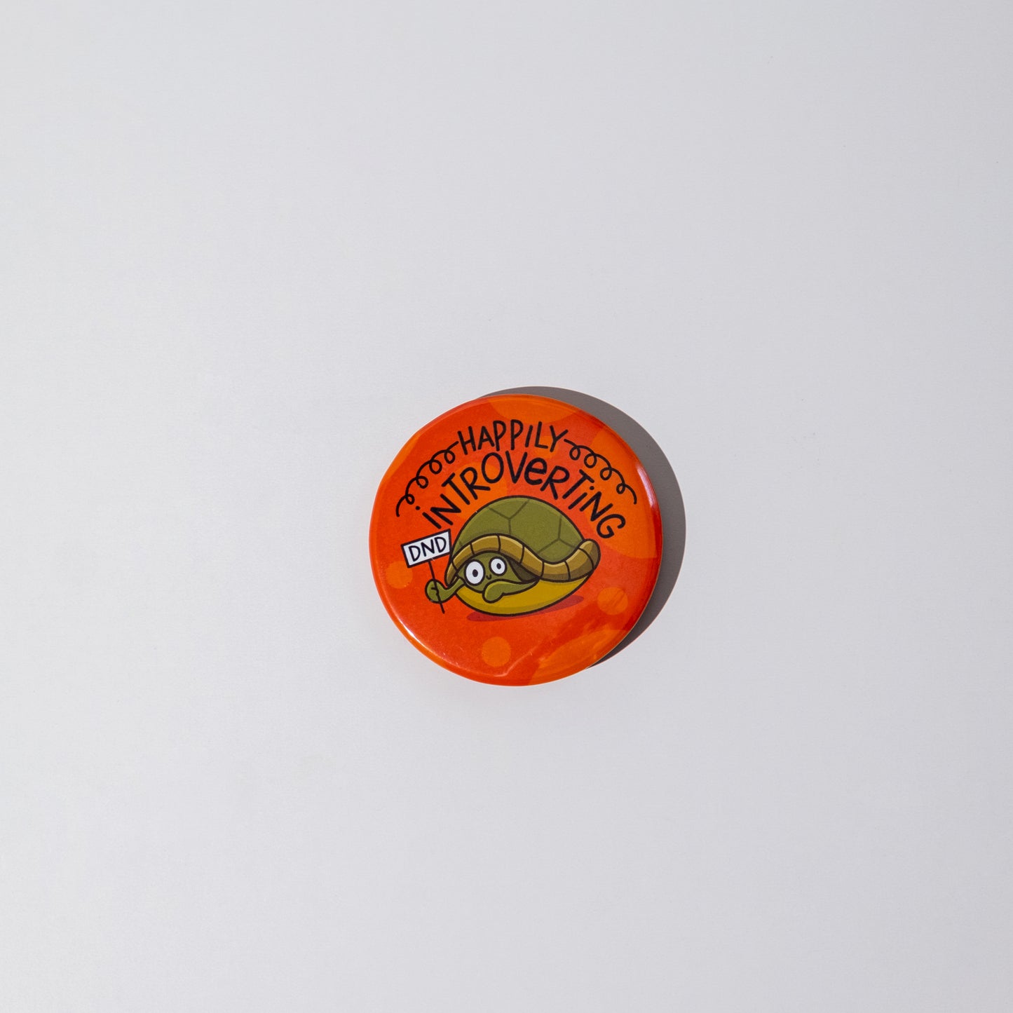 Happily Introverting Button Badge